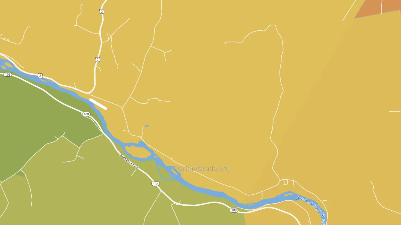 East Peru, ME Map of Vandalism Rates