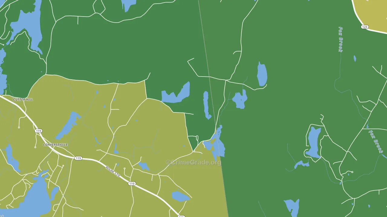 East Rindge, NH Map of Vandalism Rates