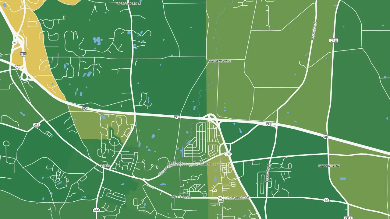 East Victor, NY Map of Vandalism Rates