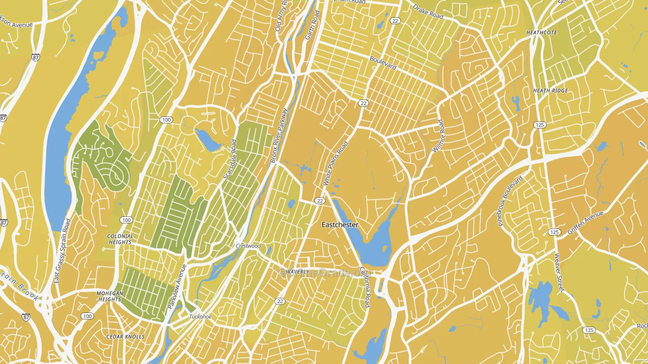 Eastchester, NY Map of Vandalism Rates
