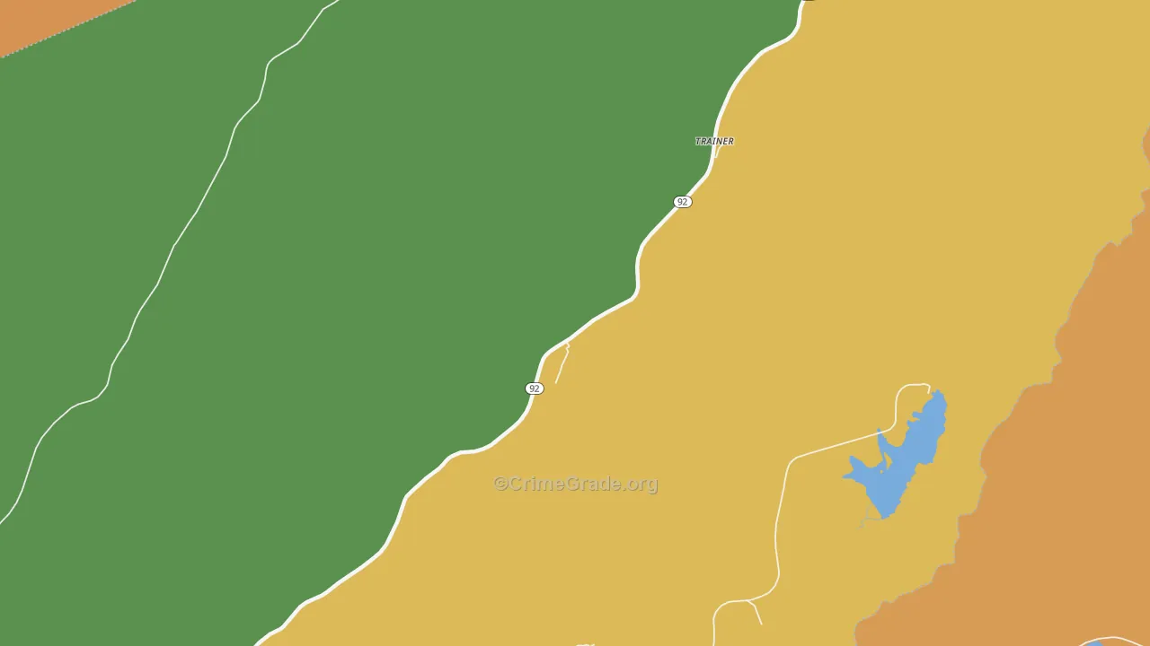 Eastern, WV Map of Vandalism Rates