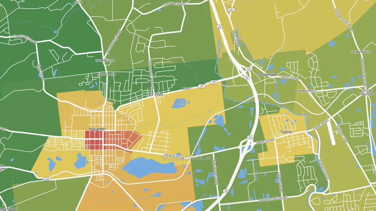 Eastlawn Gardens, PA Map of Vandalism Rates