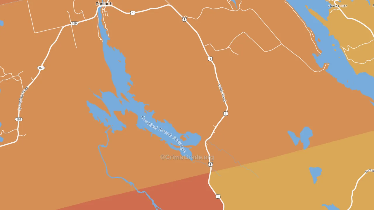 Eaton, ME Map of Vandalism Rates