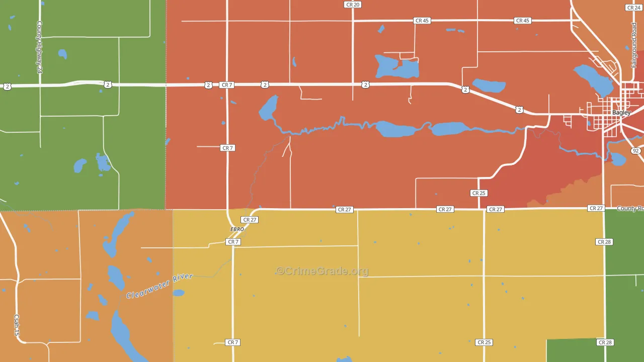 Ebro, MN Map of Vandalism Rates