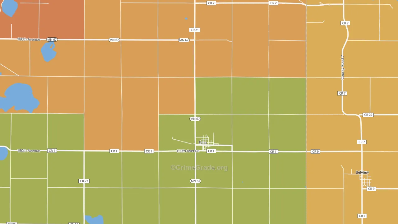 Echo, MN Map of Vandalism Rates