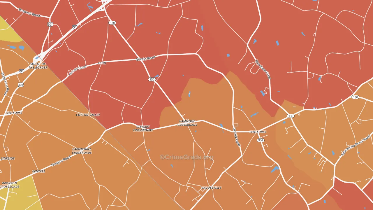Echo, NC Map of Vandalism Rates