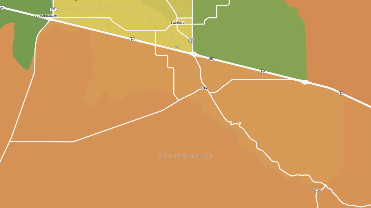 Echo, OR Map of Vandalism Rates