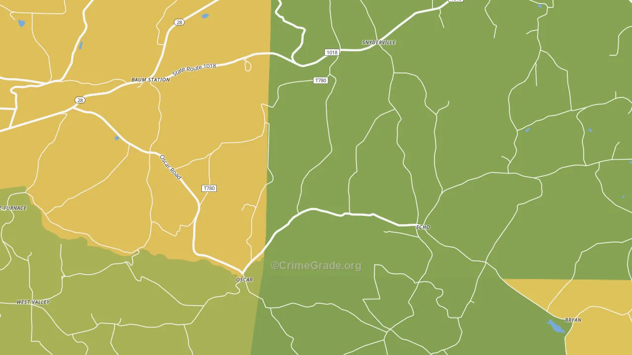Echo, PA Map of Vandalism Rates