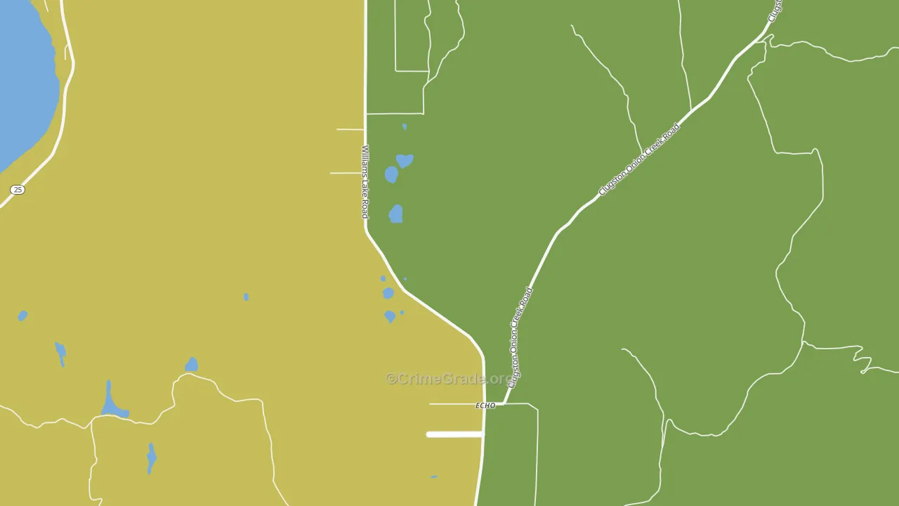 Echo, WA Map of Vandalism Rates