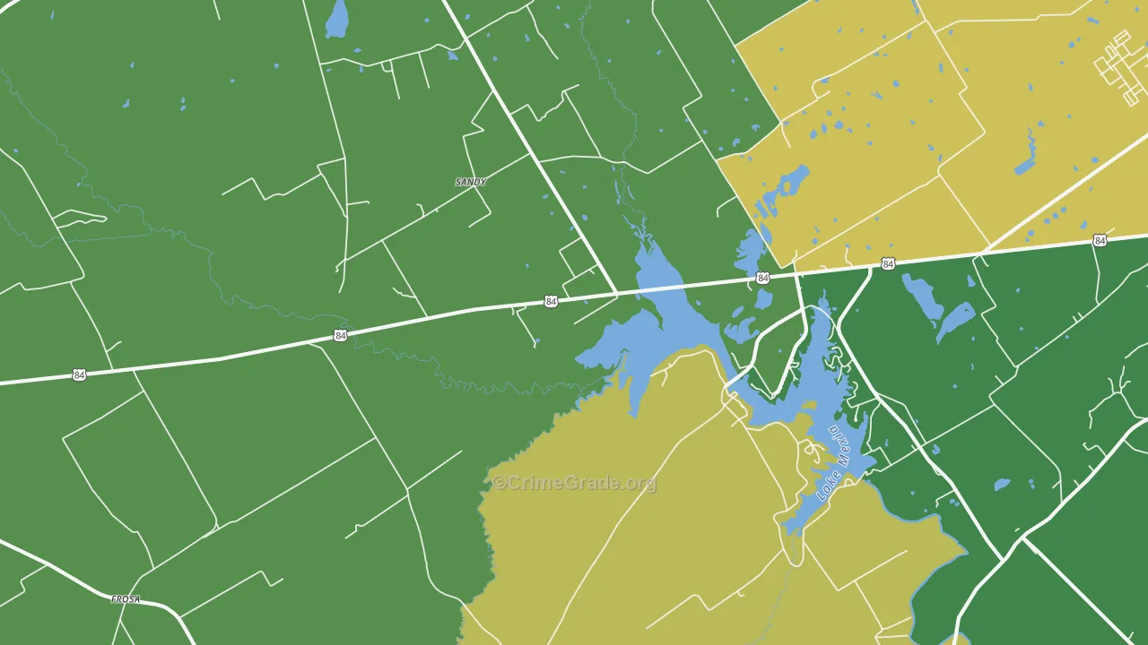 Echols, TX Map of Vandalism Rates