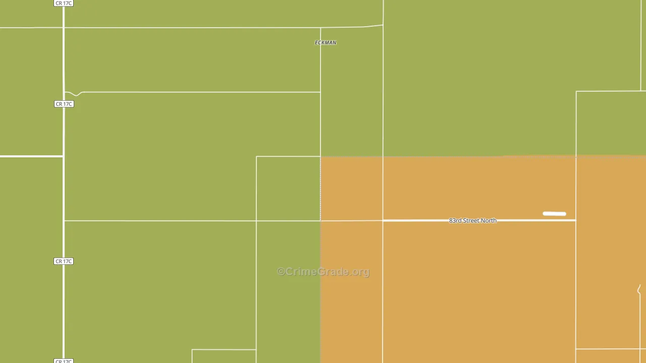 Eckman, ND Map of Vandalism Rates