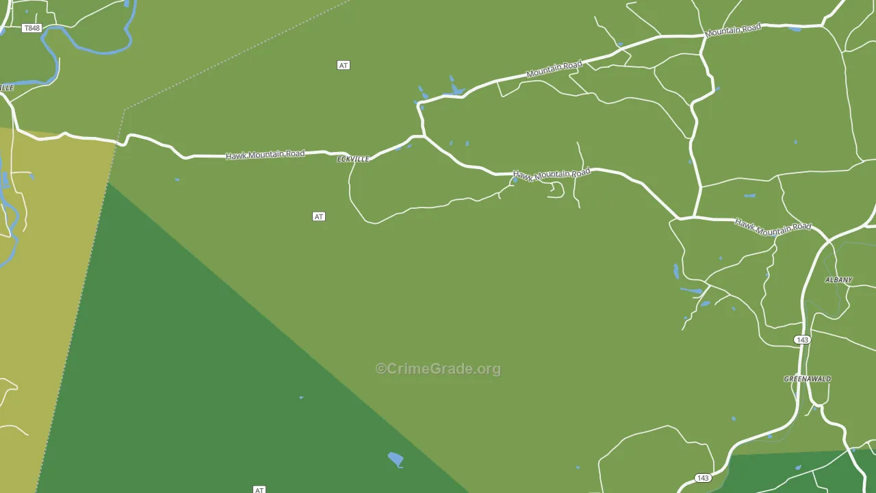 Eckville, PA Map of Vandalism Rates