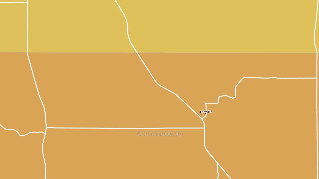 Eddyville, NE Map of Vandalism Rates