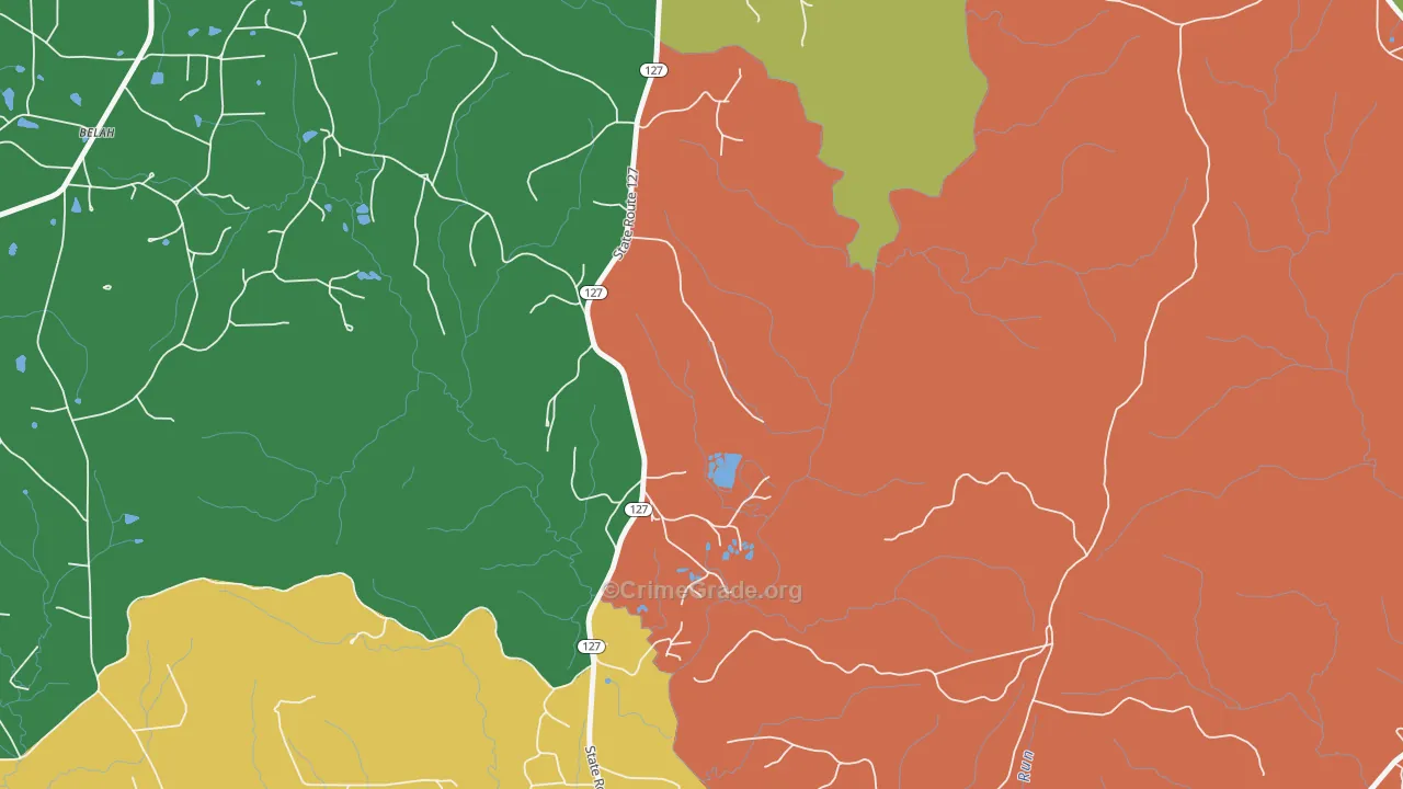 Eden, LA Map of Vandalism Rates