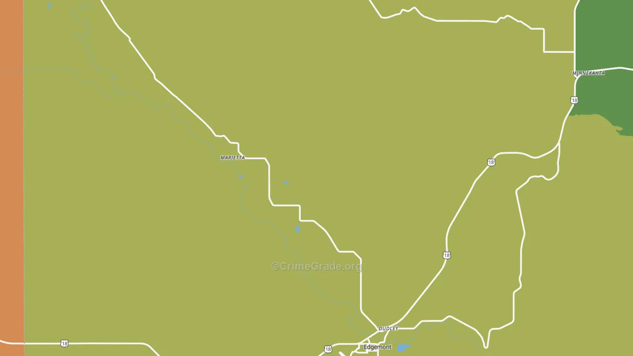 Edgemont, SD Map of Vandalism Rates