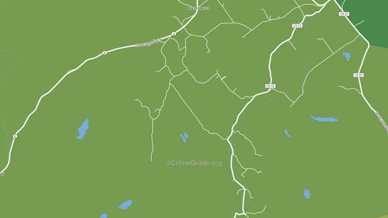 Edwards Hill, NY Map of Vandalism Rates