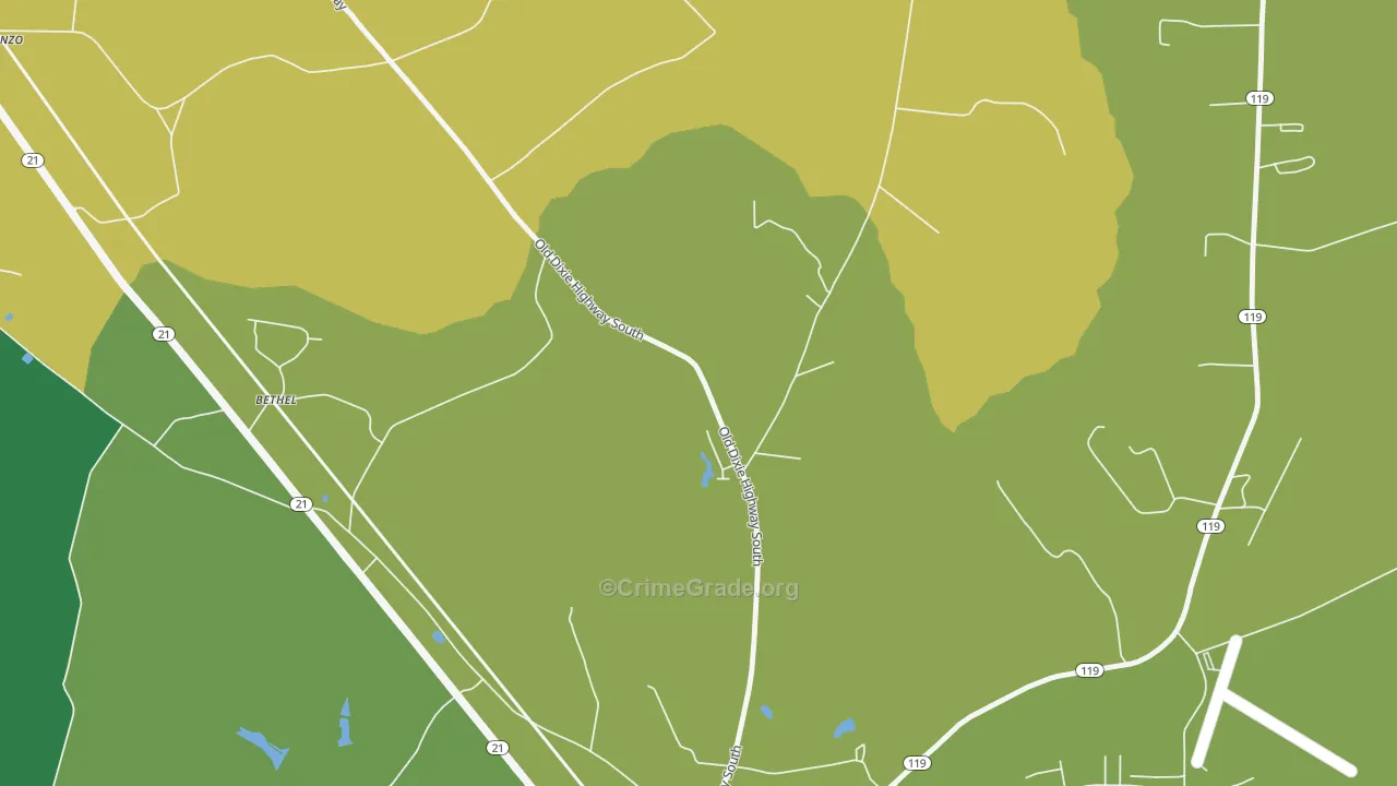Egypt, GA Map of Vandalism Rates