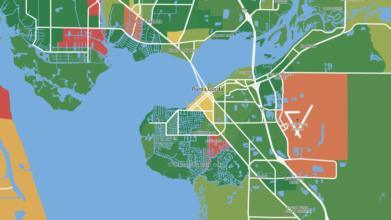 El Jobean, FL Map of Vandalism Rates