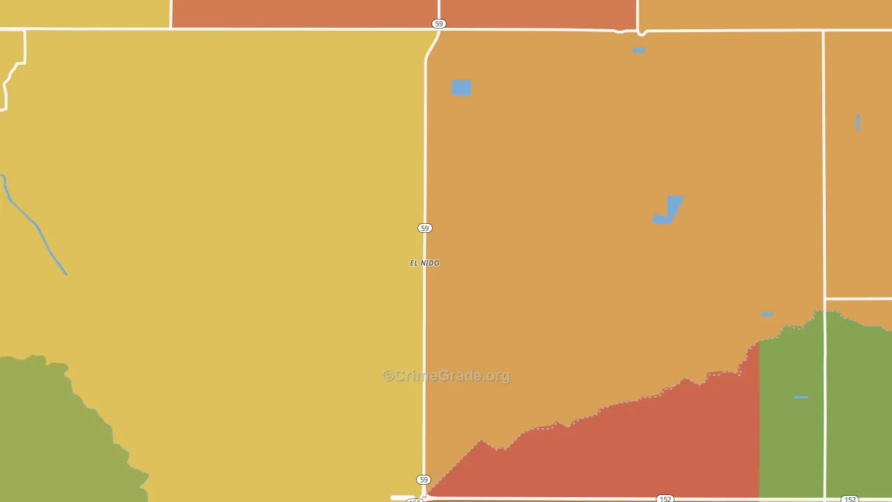 El Nido, CA Map of Vandalism Rates