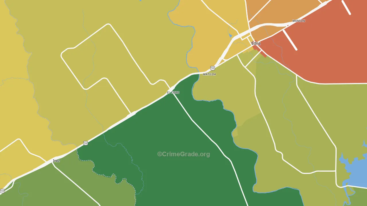 El Toro, TX Map of Vandalism Rates