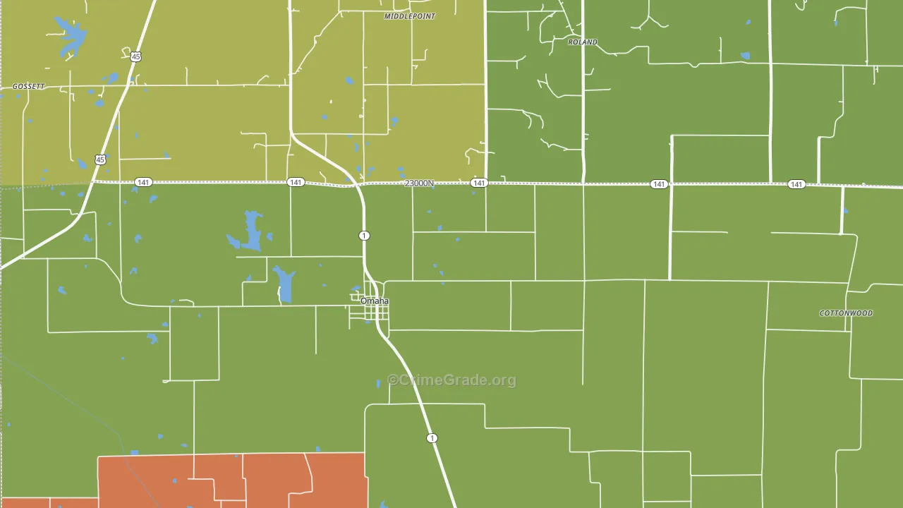 Elba, IL Map of Vandalism Rates