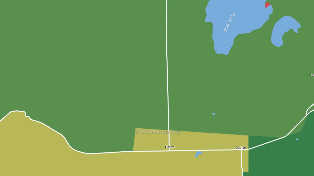 Elberta, UT Map of Vandalism Rates