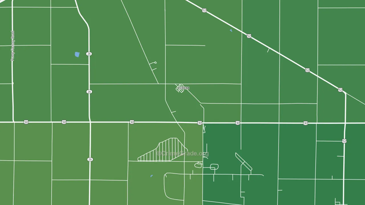Eldena, IL Map of Vandalism Rates