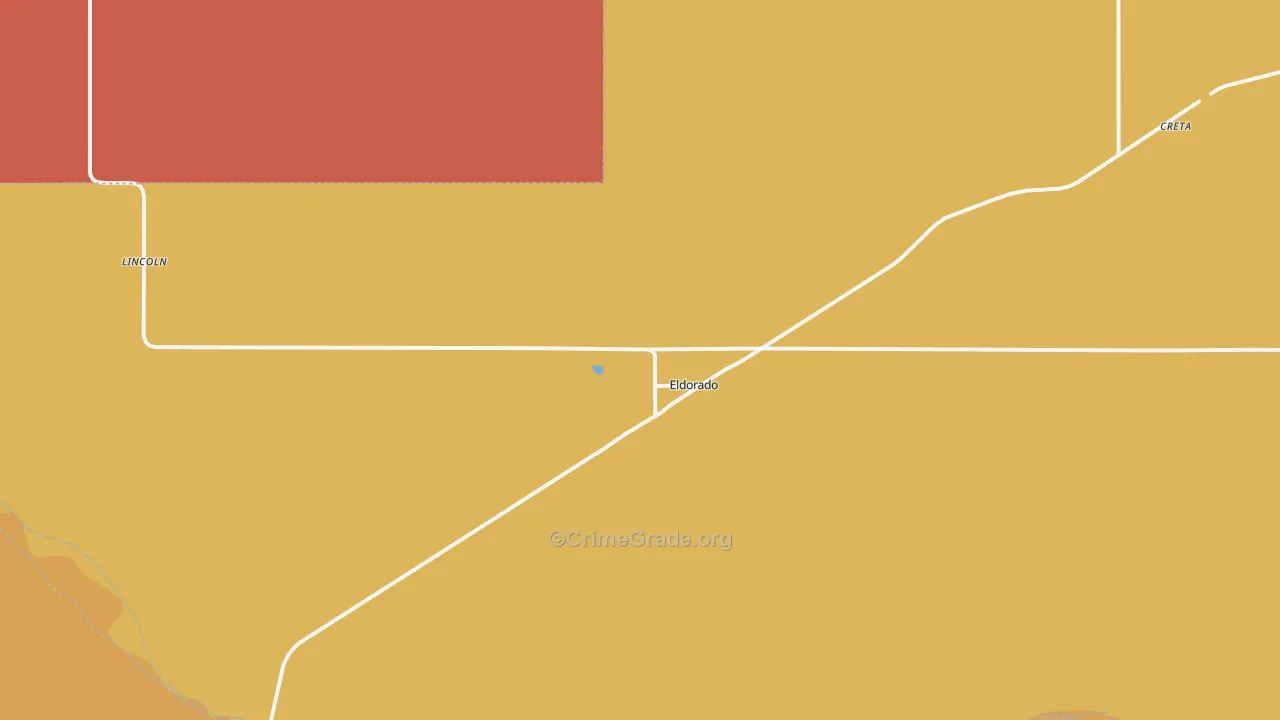 Eldorado, OK Map of Vandalism Rates