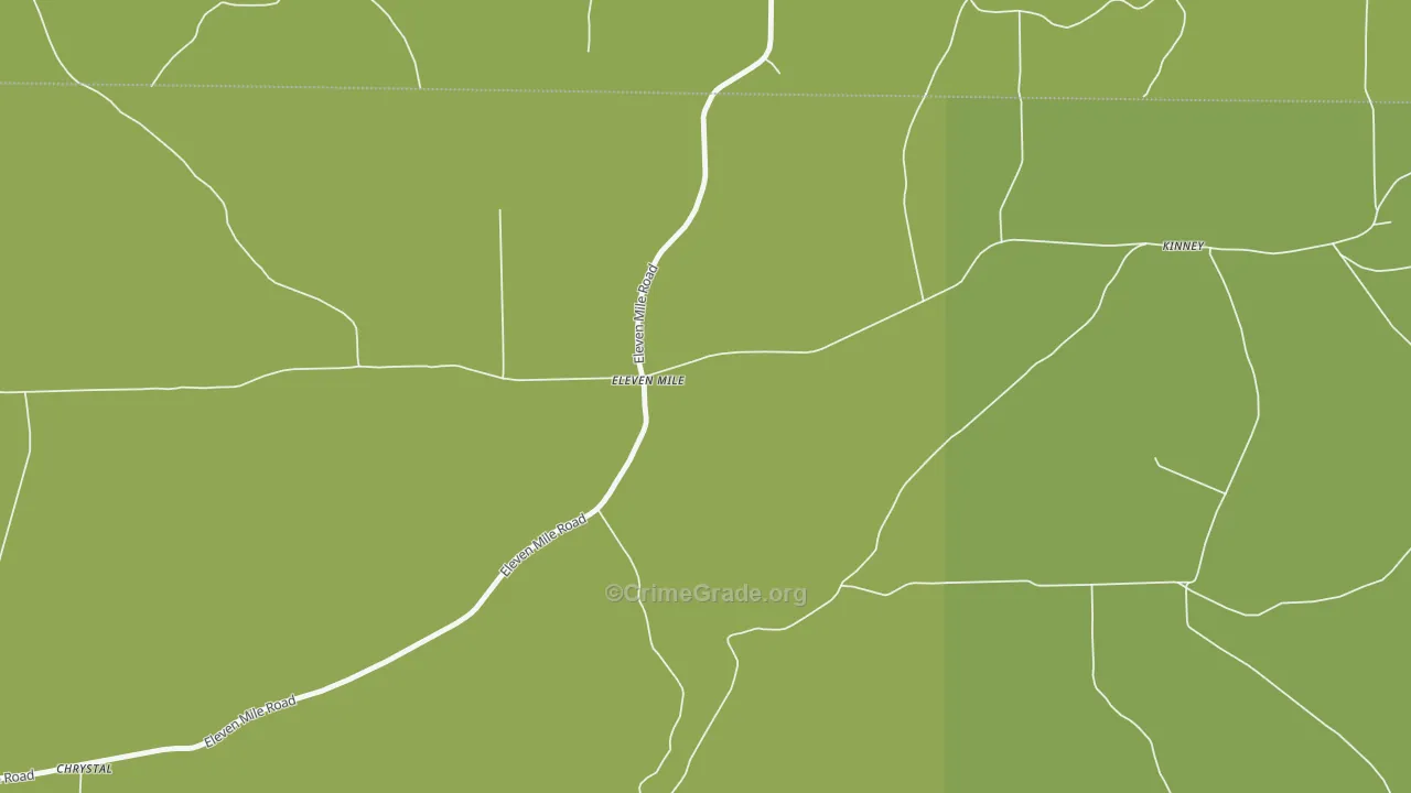 Eleven Mile, PA Map of Vandalism Rates