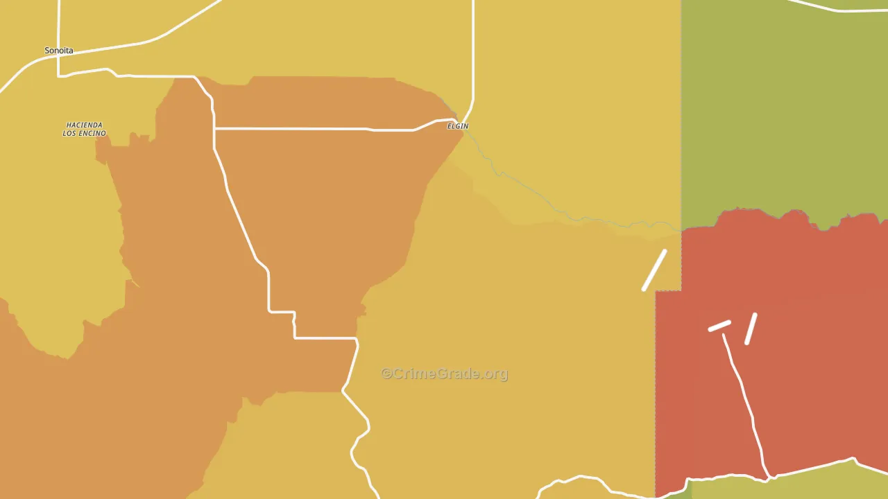 Elgin, AZ Map of Vandalism Rates