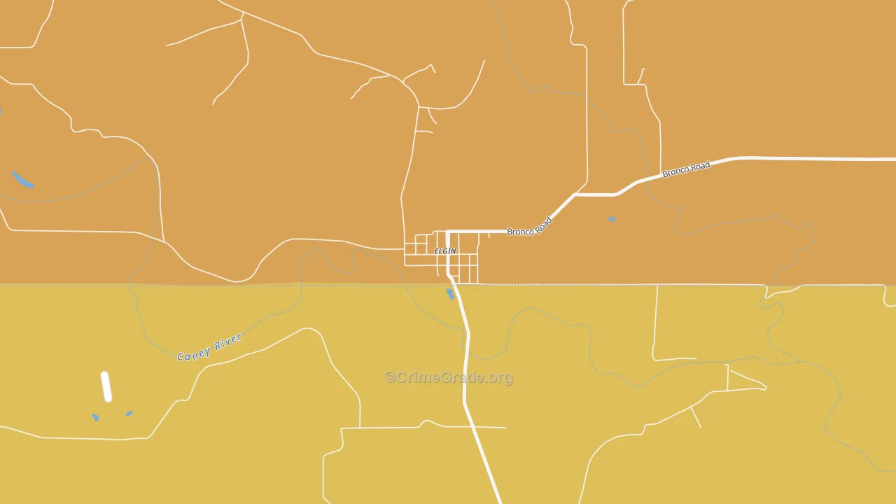 Elgin, KS Map of Vandalism Rates