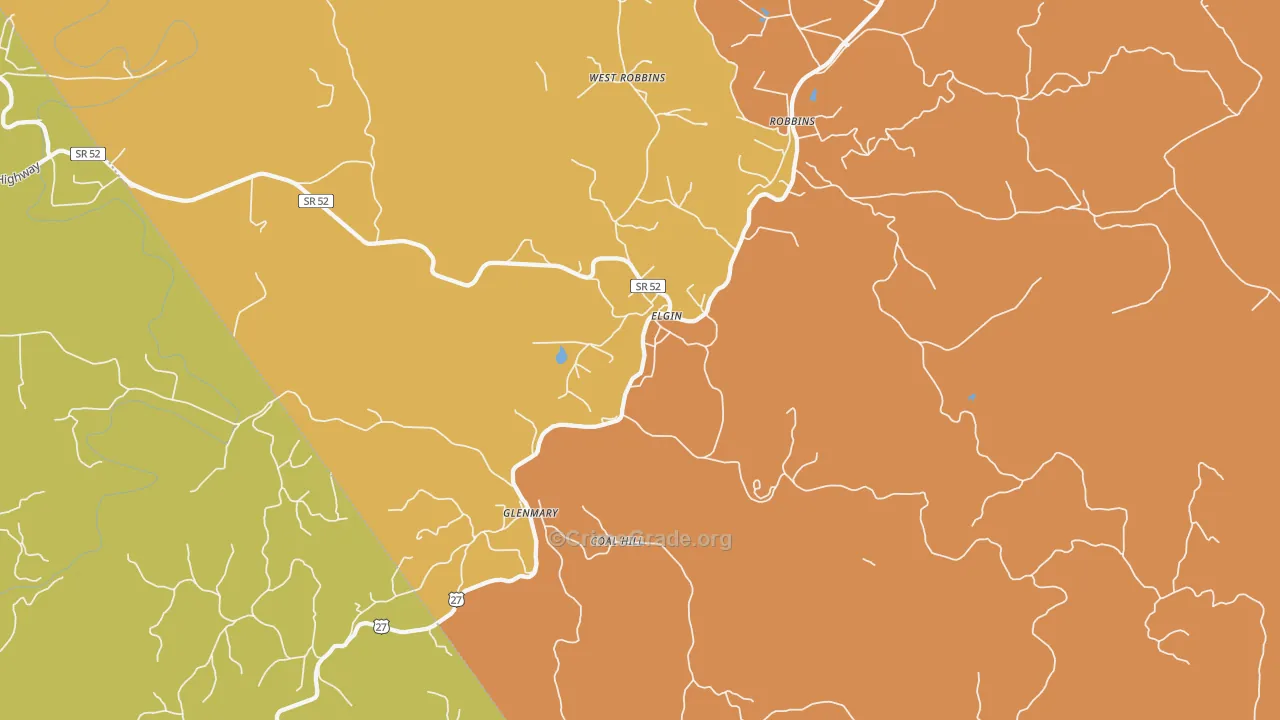 Elgin, TN Map of Vandalism Rates