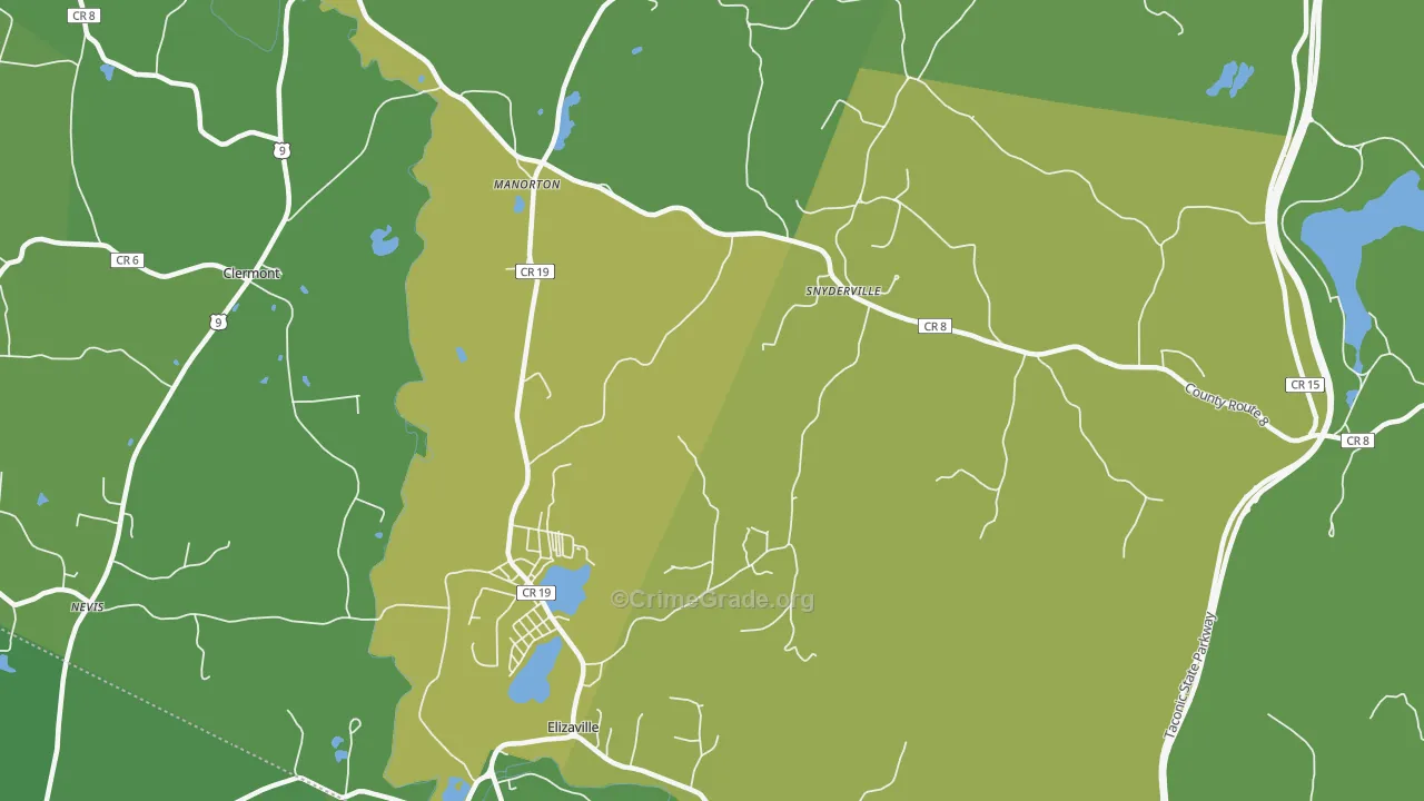 Elizaville, NY Map of Vandalism Rates