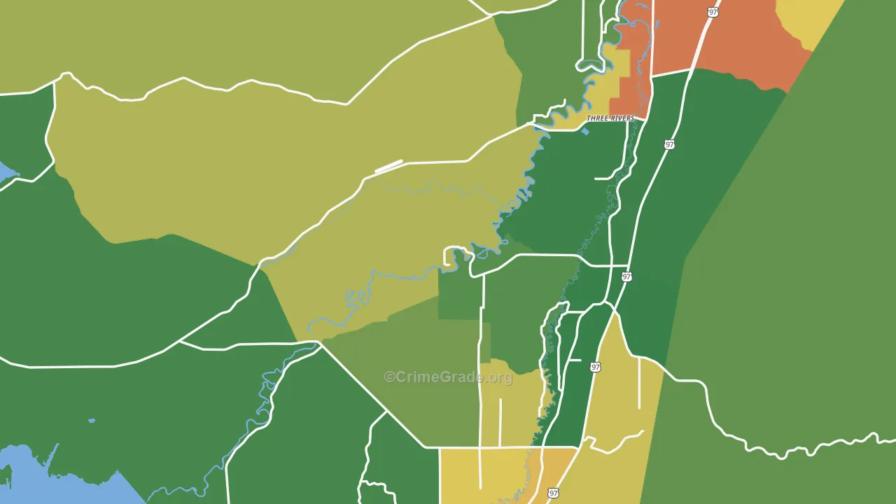 Elk Lake, OR Map of Vandalism Rates