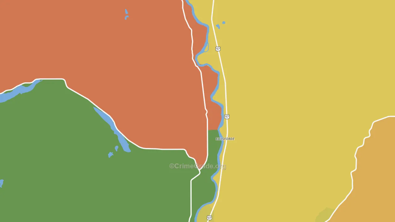 Ellisforde, WA Map of Vandalism Rates