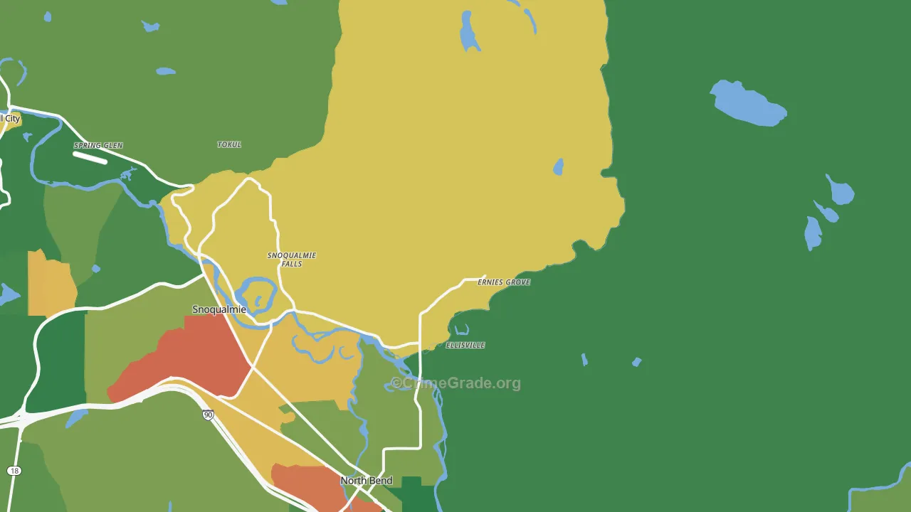 Ellisville, WA Map of Vandalism Rates