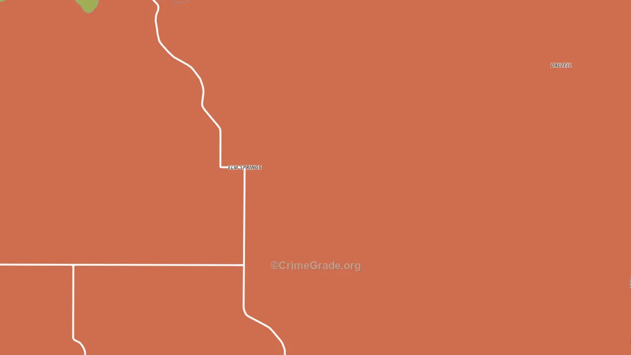 Elm Springs, SD Map of Vandalism Rates