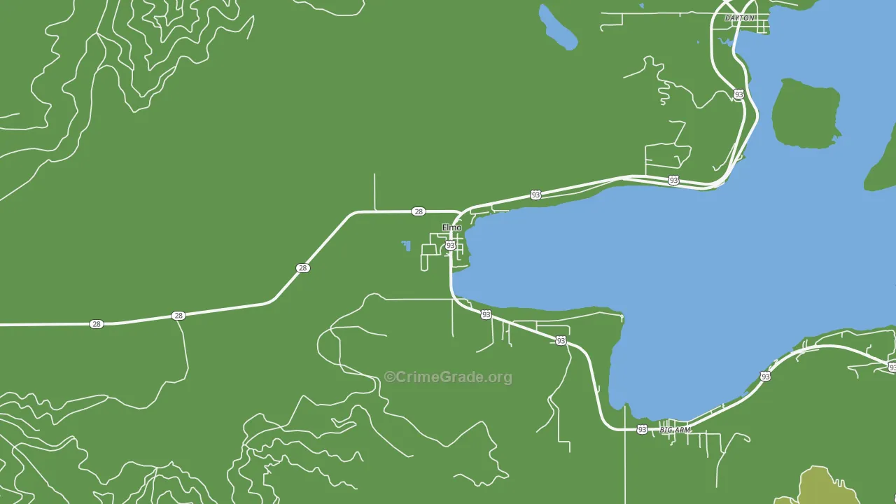 Elmo, MT Map of Vandalism Rates