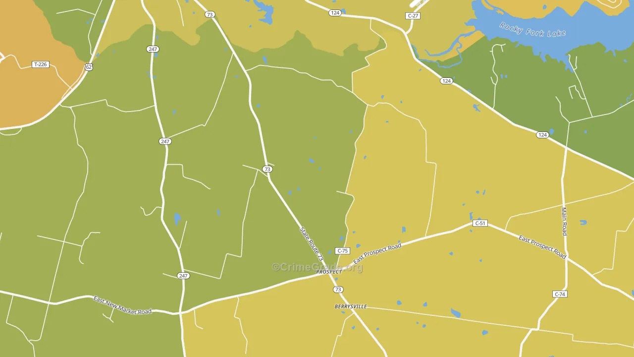 Elmville, OH Map of Vandalism Rates
