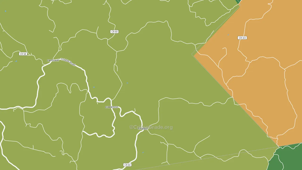Elmwood, WV Map of Vandalism Rates