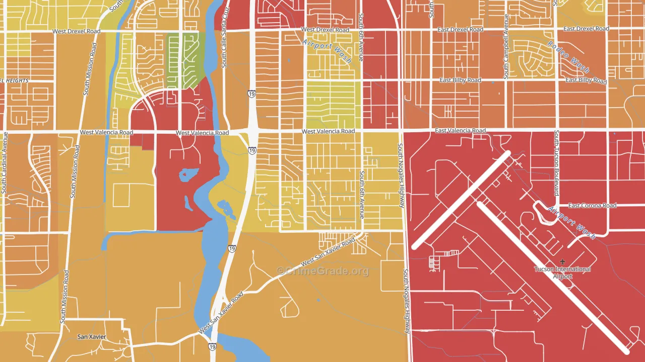 Elvira, Summit, AZ Map of Vandalism Rates