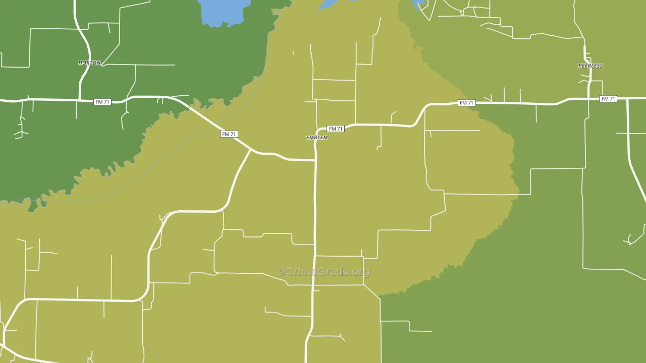 Emblem, TX Map of Vandalism Rates