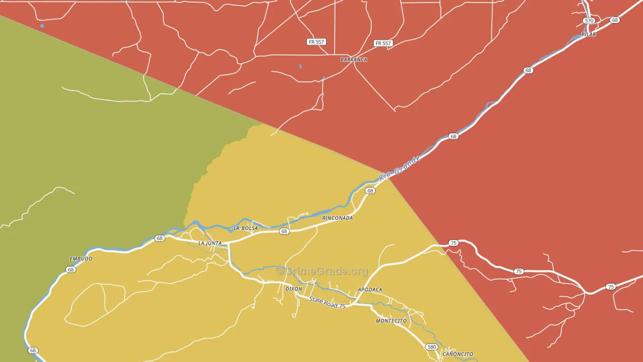 Embudo, NM Map of Vandalism Rates