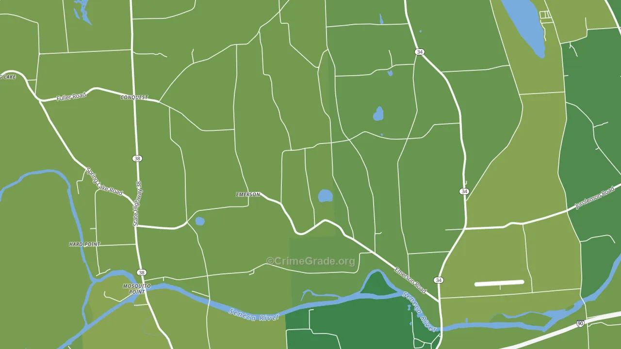 Emerson, NY Map of Vandalism Rates