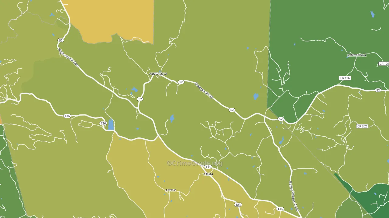 Emma, GA Map of Vandalism Rates