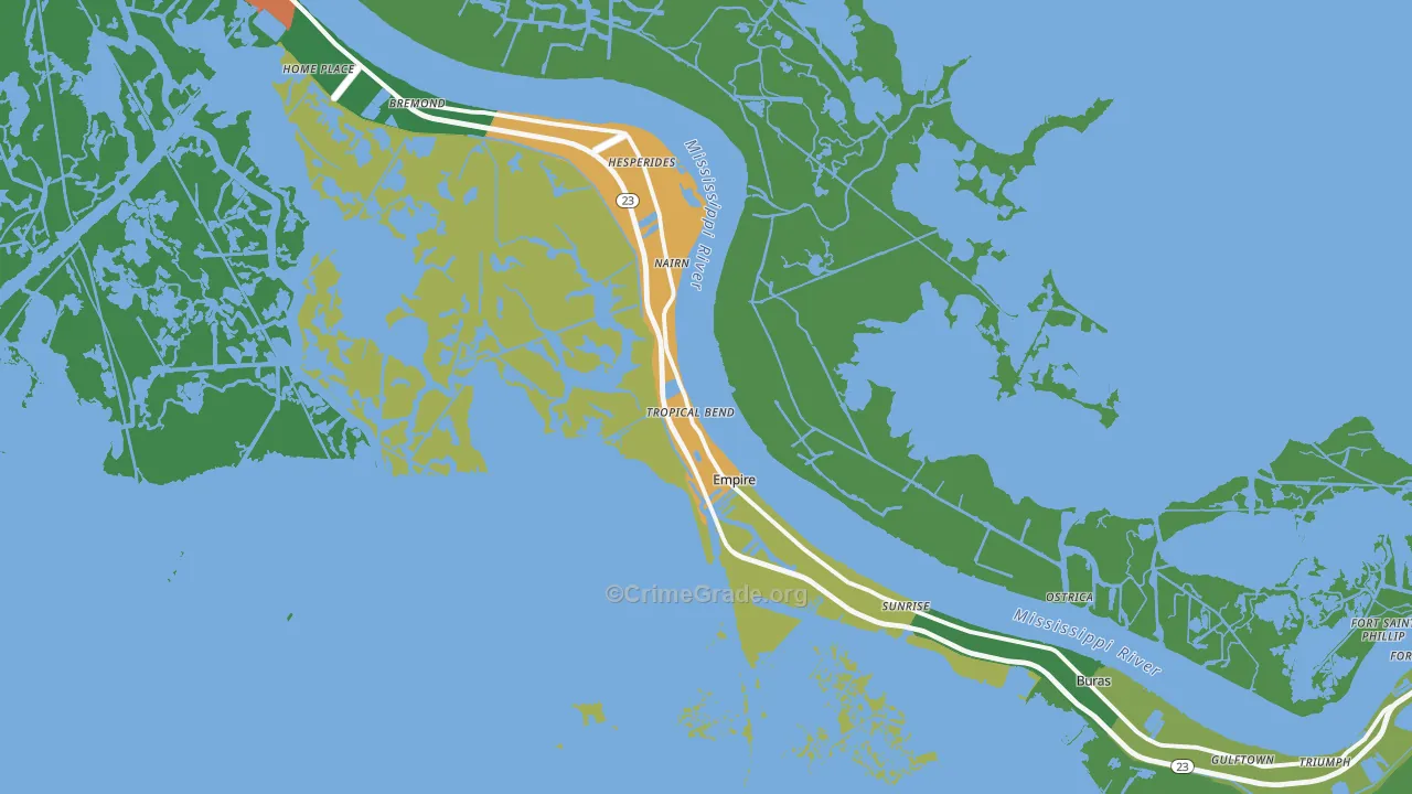 Empire, LA Map of Vandalism Rates