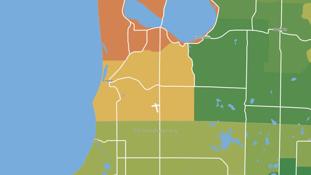 Empire, MI Map of Vandalism Rates