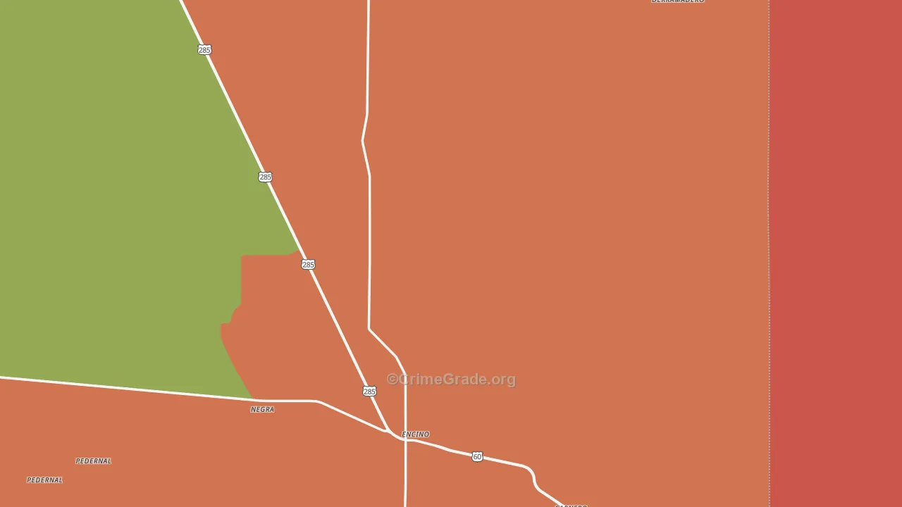 Encino, NM Map of Vandalism Rates