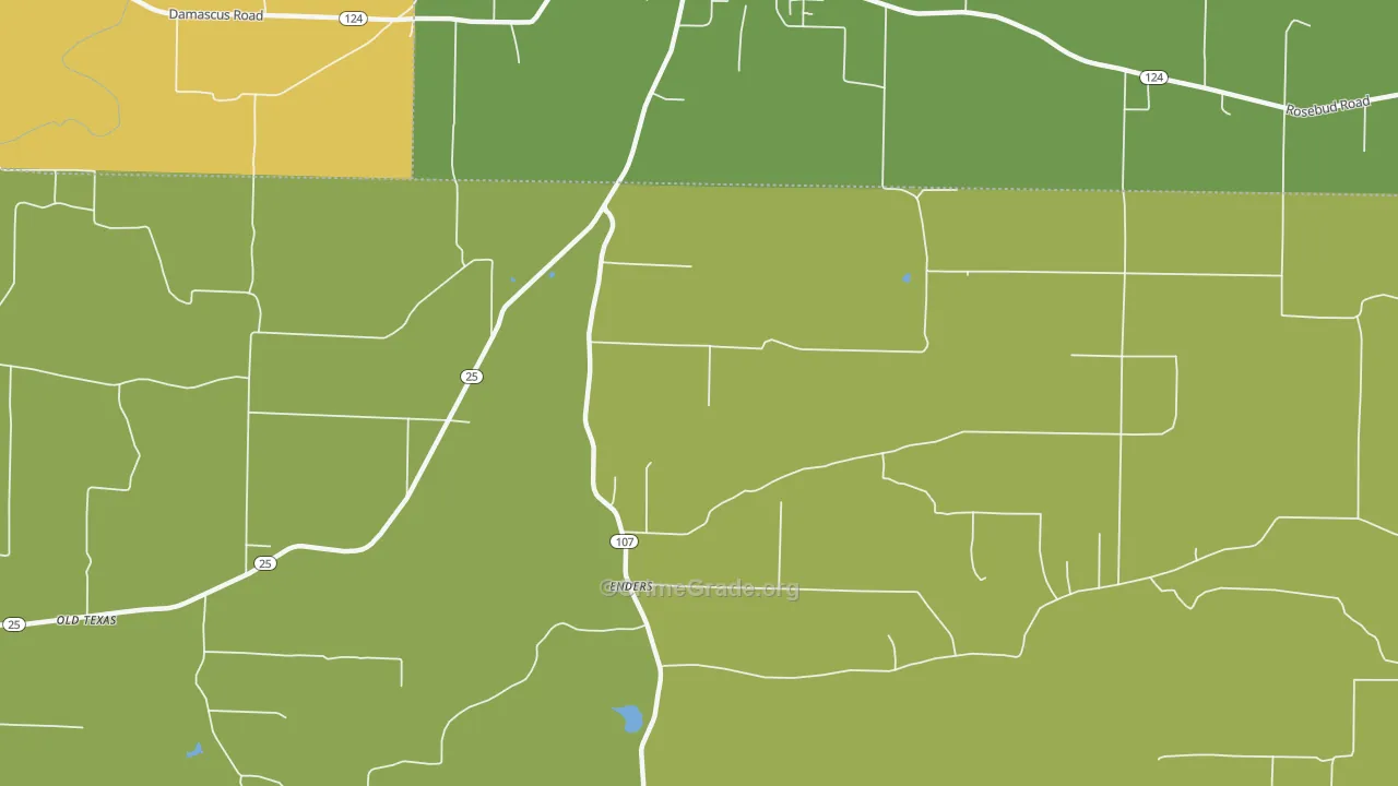 Enders, AR Map of Vandalism Rates
