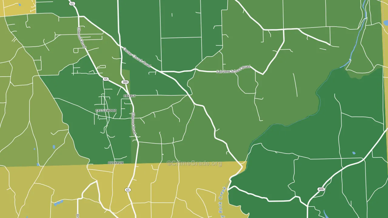 Energy, PA Map of Vandalism Rates